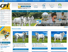 Tablet Screenshot of cptagropecuaria.com.br